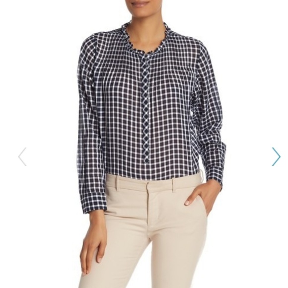 J. Crew Tops - Nwt, J.Crew gingham button up blouse
